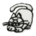 Chat couché