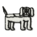 Chien à collier