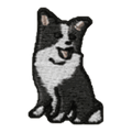 Chien noir et blanc