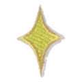 Étoile scintillante jaune
