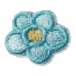 Fleur turquoise