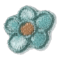 Fleur vert d'eau