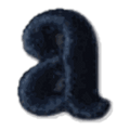 Lettre a · Minuscule noire