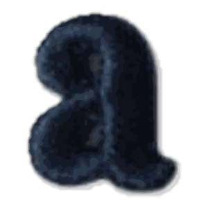 Lettre a · Minuscule noire