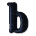 Lettre b · Minuscule noire