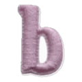 Lettre b · Minuscule rose