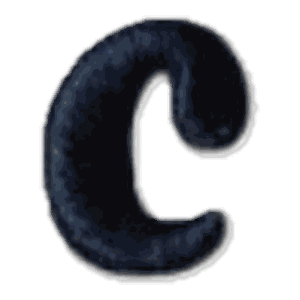 Lettre c · Minuscule noire