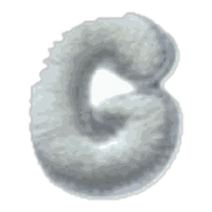 Lettre G · Majuscule blanche