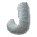 Lettre J · Majuscule blanche