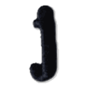 Lettre j · Minuscule noire