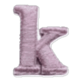 Lettre k · Minuscule rose
