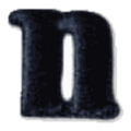 Lettre n · Minuscule noire