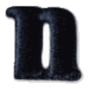 Lettre n · Minuscule noire