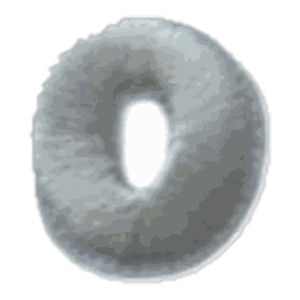 Lettre O · Majuscule blanche