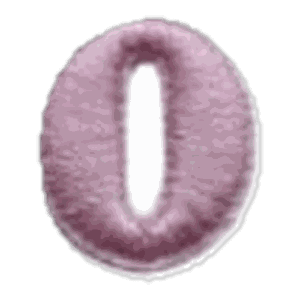 Lettre o · Minuscule rose