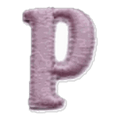 Lettre p · Minuscule rose