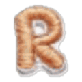Lettre R · Multicolore