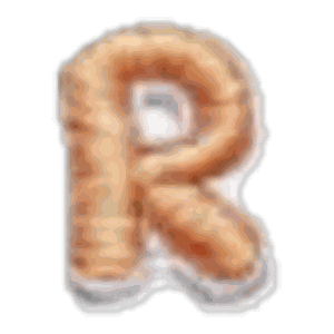Lettre R · Multicolore