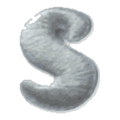 Lettre S · Majuscule blanche