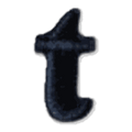 Lettre t · Minuscule noire