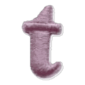 Lettre t · Minuscule rose