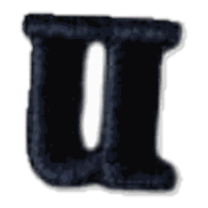 Lettre u · Minuscule noire