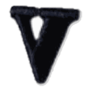 Lettre v · Minuscule noire