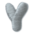 Lettre Y · Majuscule blanche