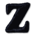 Lettre z · Minuscule noire