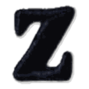 Lettre z · Minuscule noire